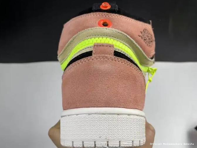 Official Maikesneakers High Air Peach Jordan 1 Switch CW6576-800 0524